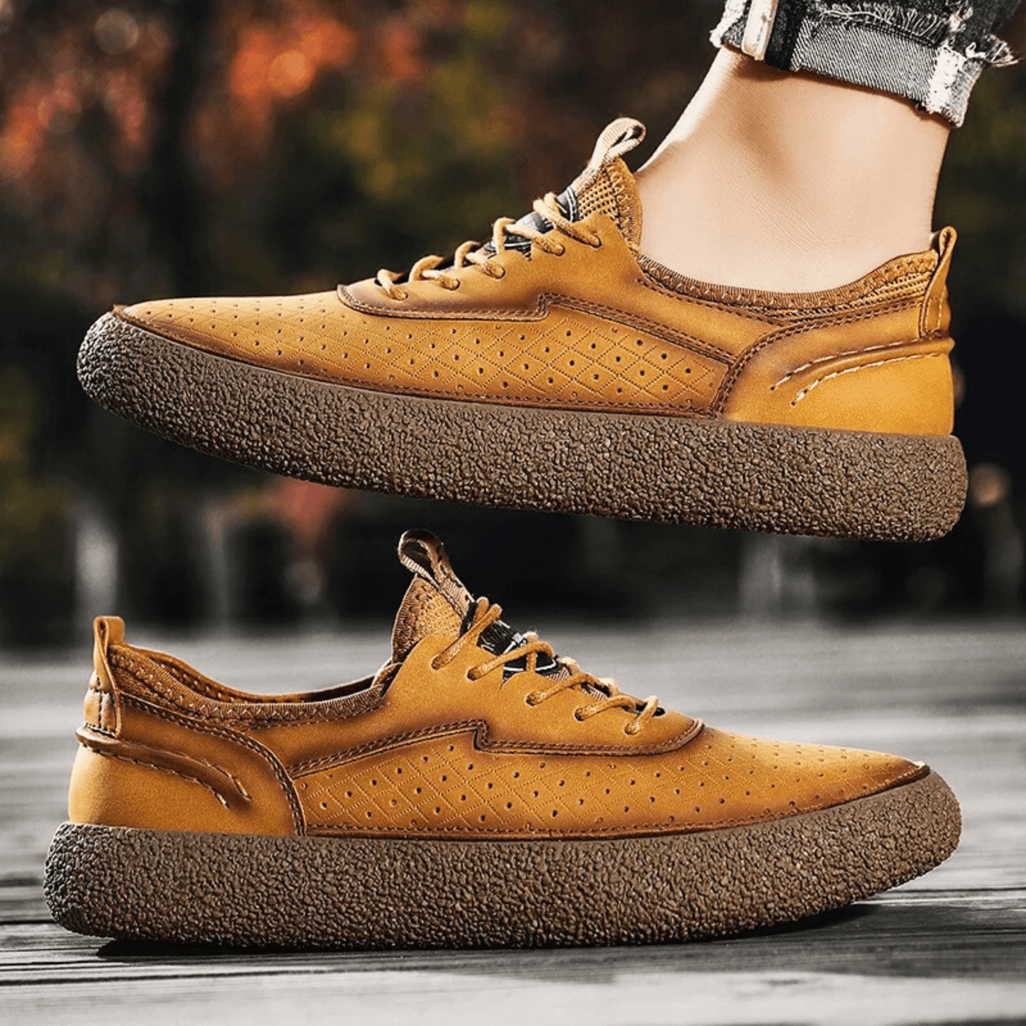 All-Day Comfort Leather Sneakers