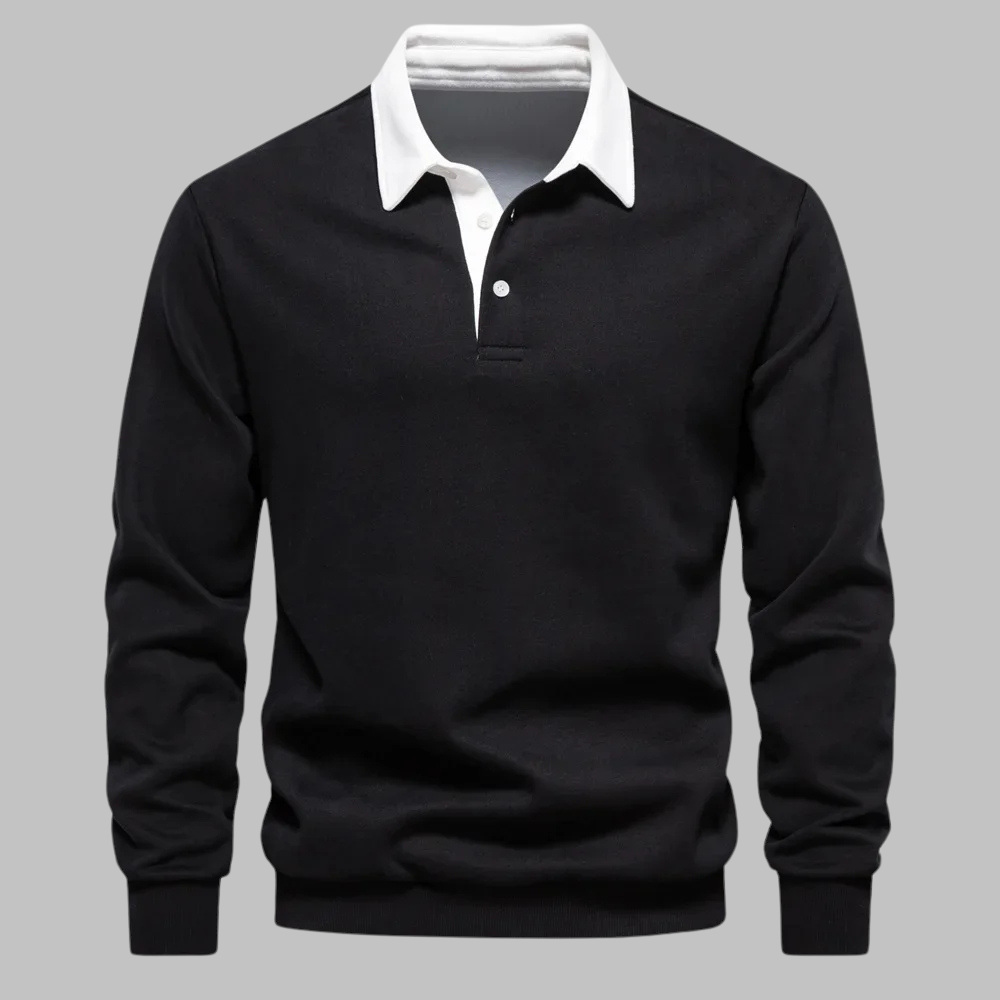 Effortless Style Polo Sweater