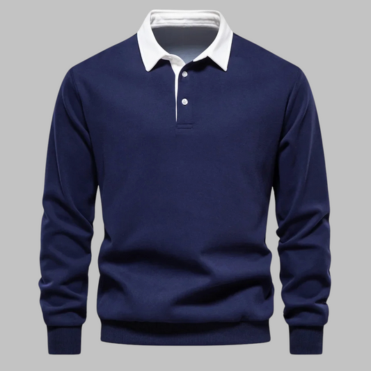 Effortless Style Polo Sweater