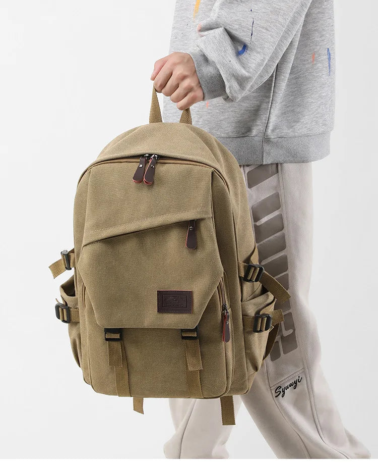 Journey-Ready Durable Canvas Backpack