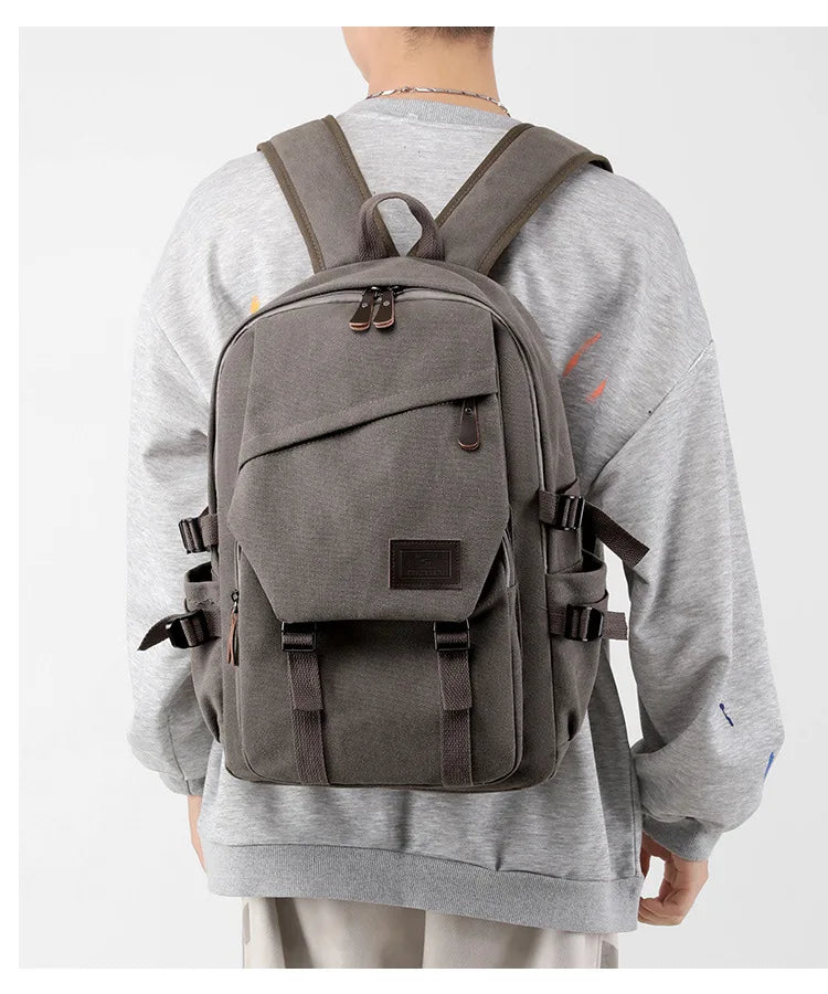 Journey-Ready Durable Canvas Backpack