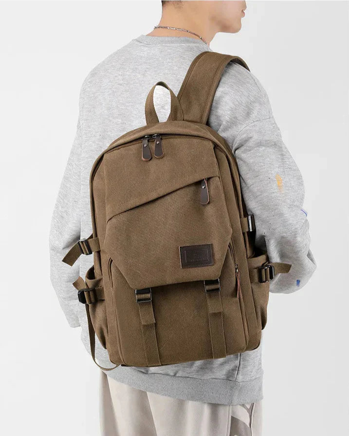 Journey-Ready Durable Canvas Backpack