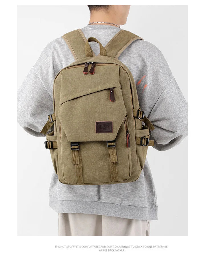 Journey-Ready Durable Canvas Backpack