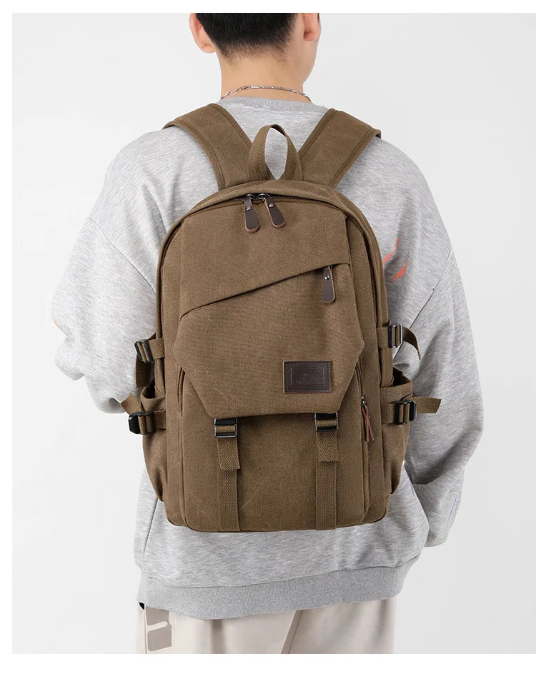 Journey-Ready Durable Canvas Backpack
