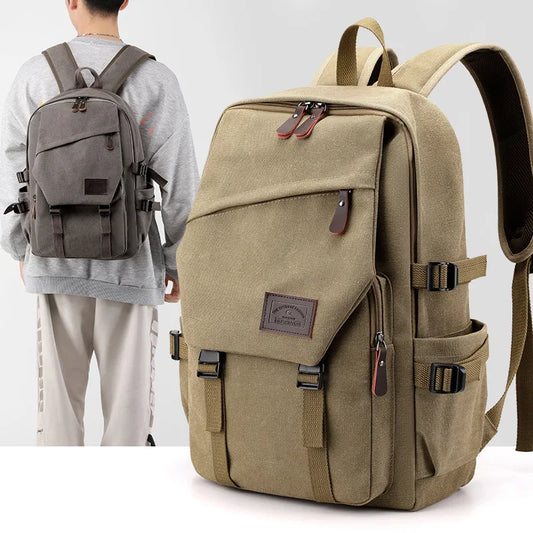Journey-Ready Durable Canvas Backpack