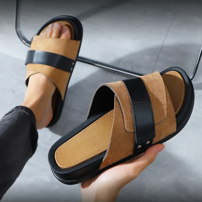 Elegant Comfort Suede-Leather Sneakers