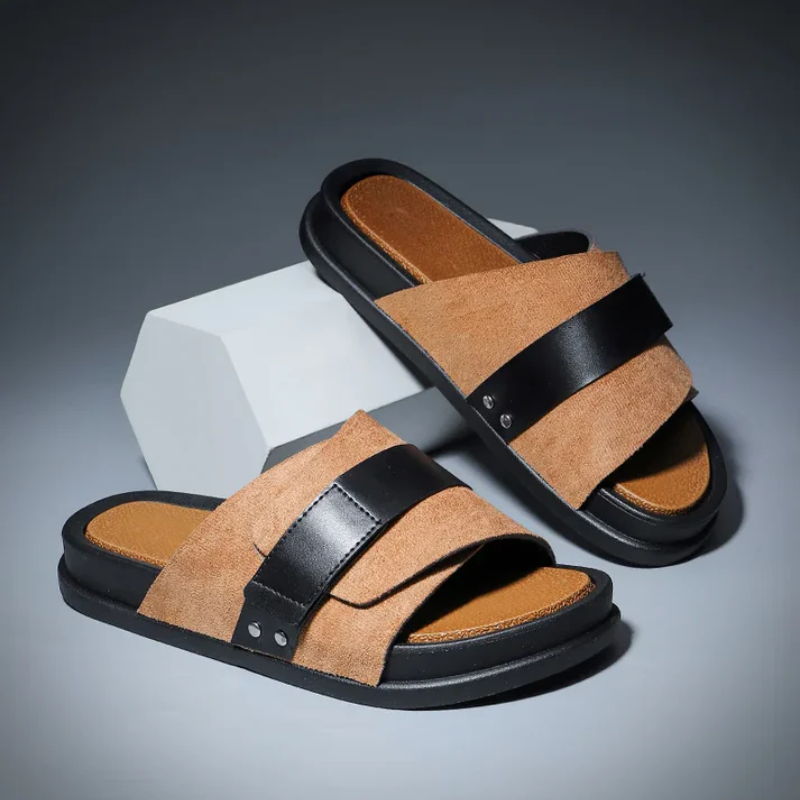 Elegant Comfort Suede-Leather Sneakers