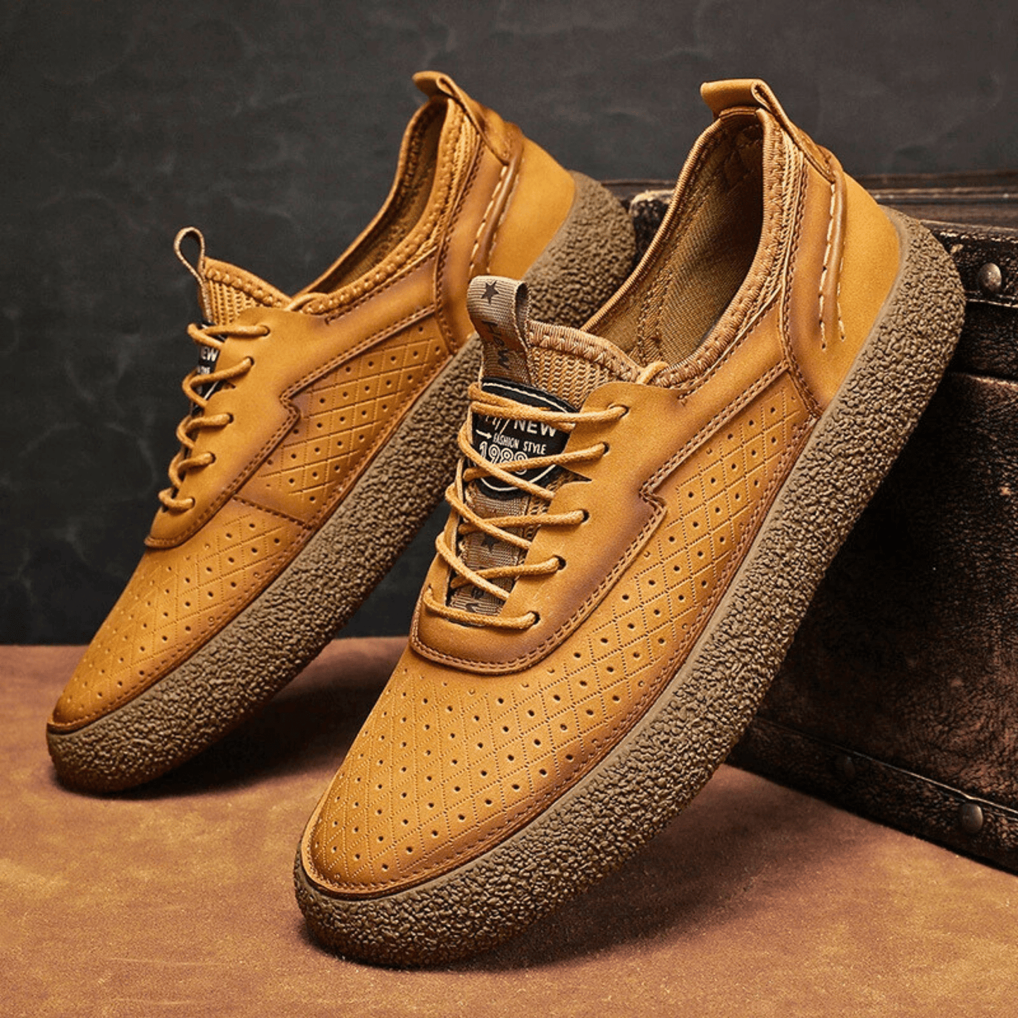 All-Day Comfort Leather Sneakers