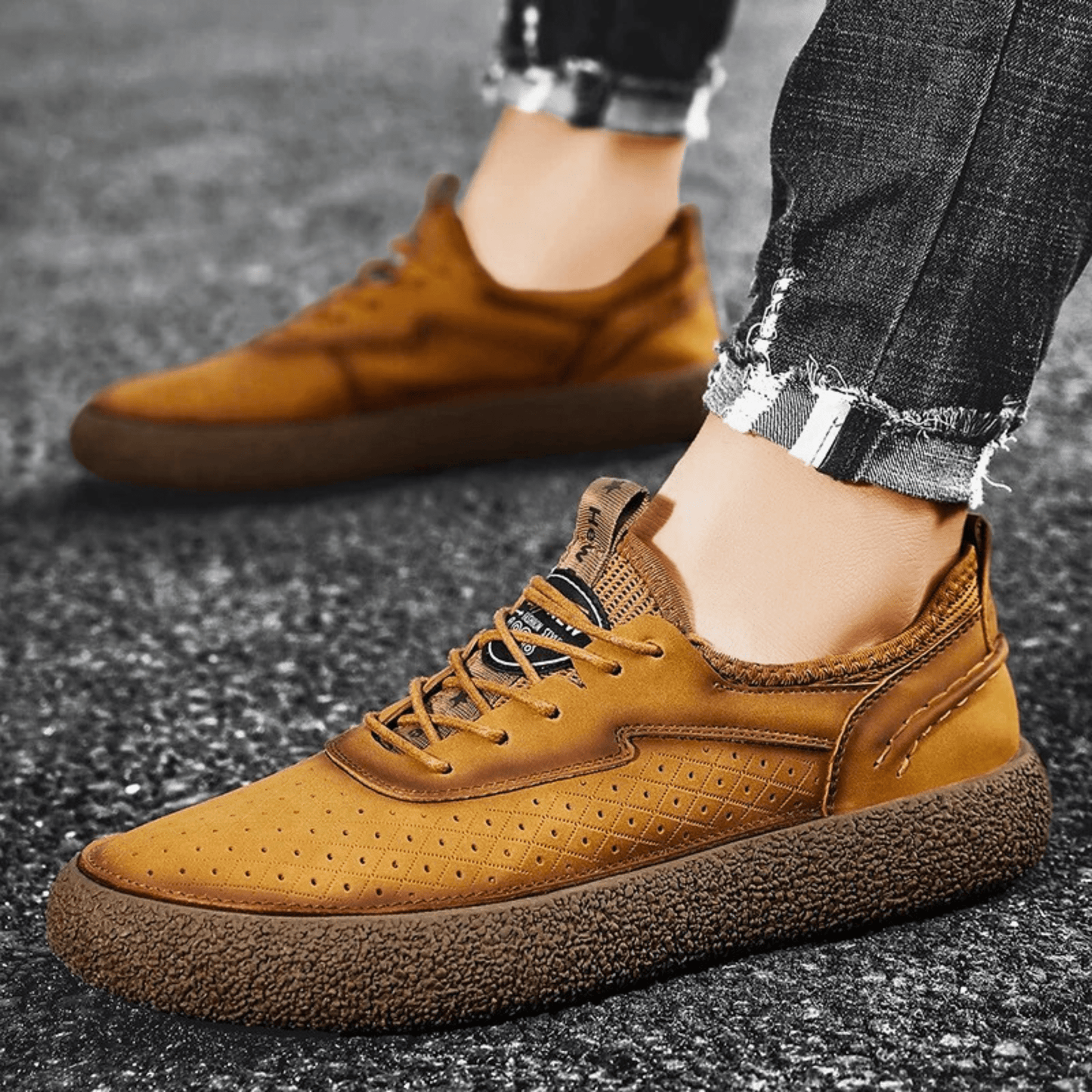 All-Day Comfort Leather Sneakers